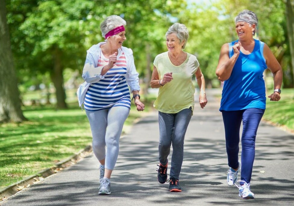 seniors walking for exercise